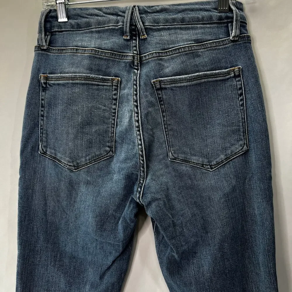 Good American High Waisted Stretch Denim Jeans 6/28 - Picture 4 of 10